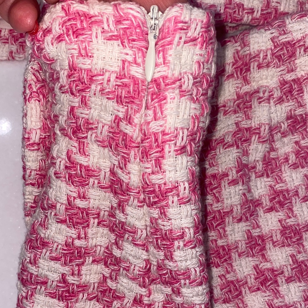 Zara Pink Houndstooth Kids Blazer and Skort Outfit - Picture 8 of 9